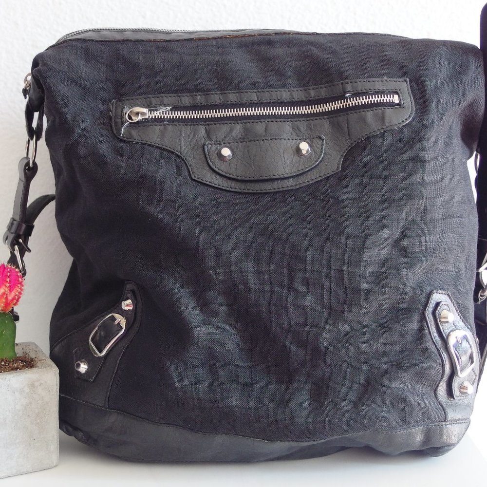 Black Balenciaga Messenger Bag